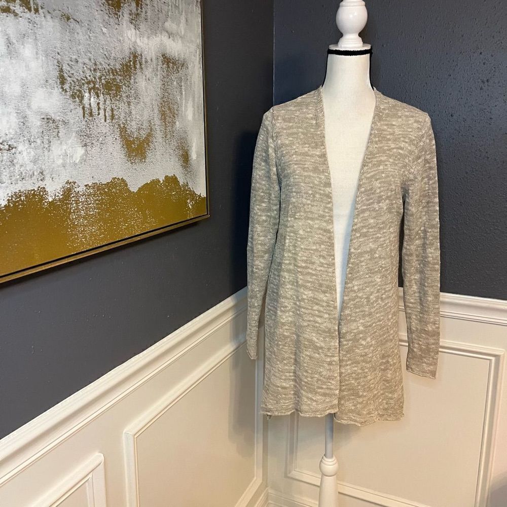 Eileen Fisher Linen Long Cardigan Duster